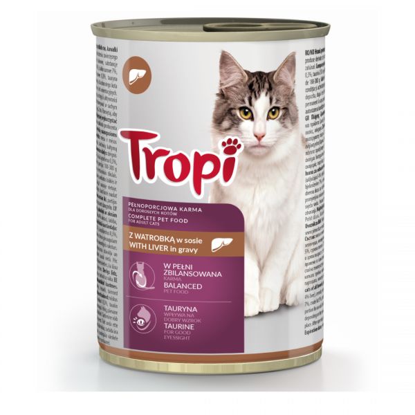 TROPI WATROBKA 10x415G KOT