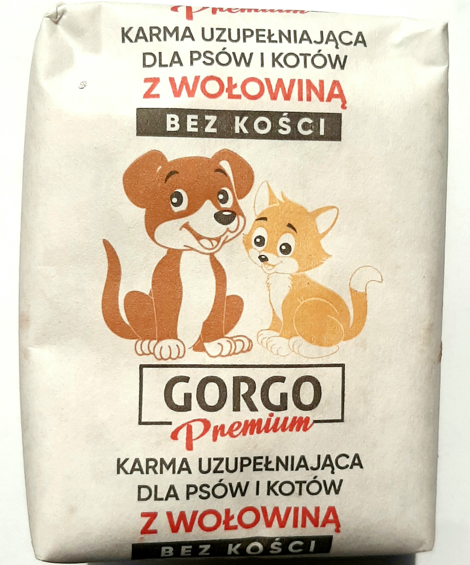 MROŻONKA GORGO PREMIUM BEZ KOŚĆI Z WOŁOWINĄ 10KG